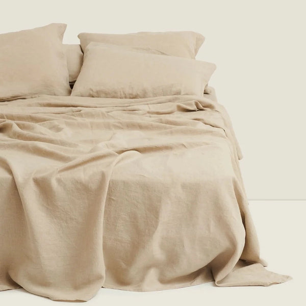 Organic French Linen Flat Sheet