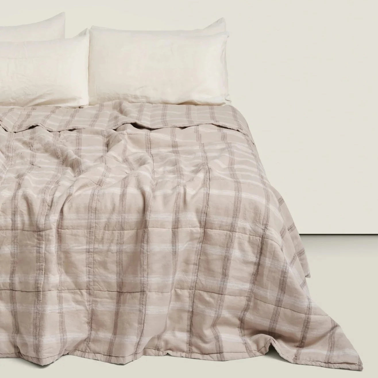 NEW GOTS French Linen Quilted Comforter