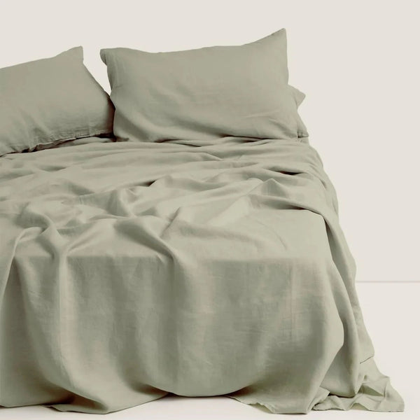 NEW GOTS French Linen Flat Sheet