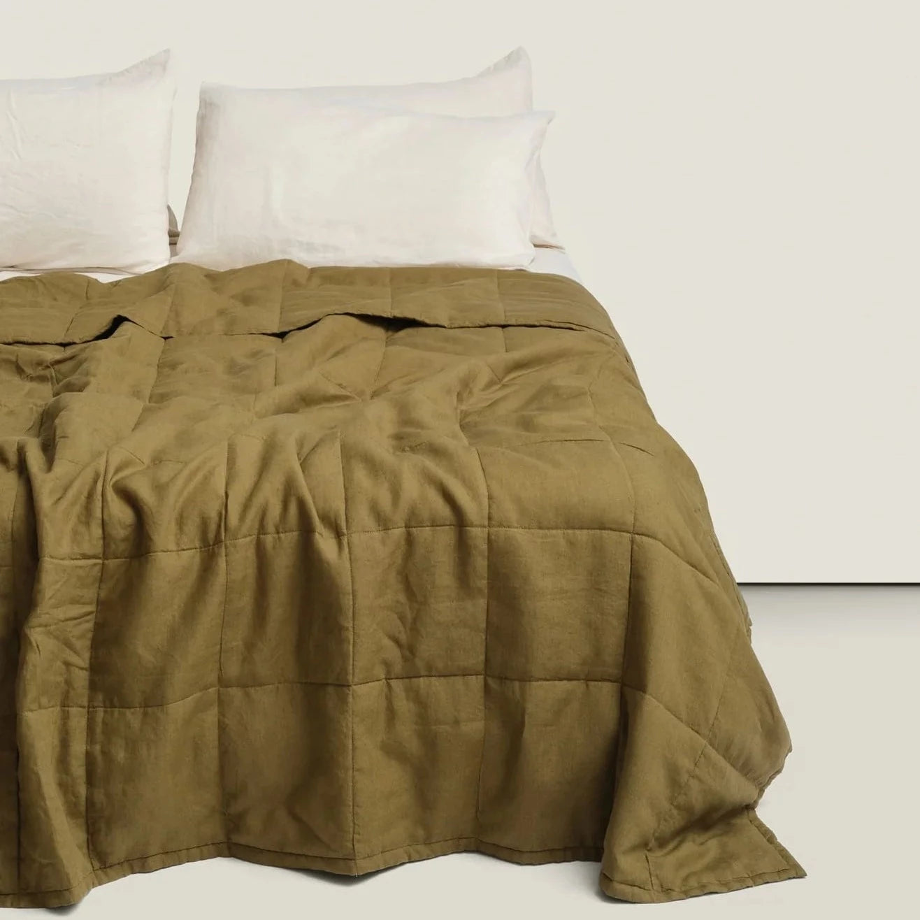 NEW GOTS French Linen Quilted Comforter