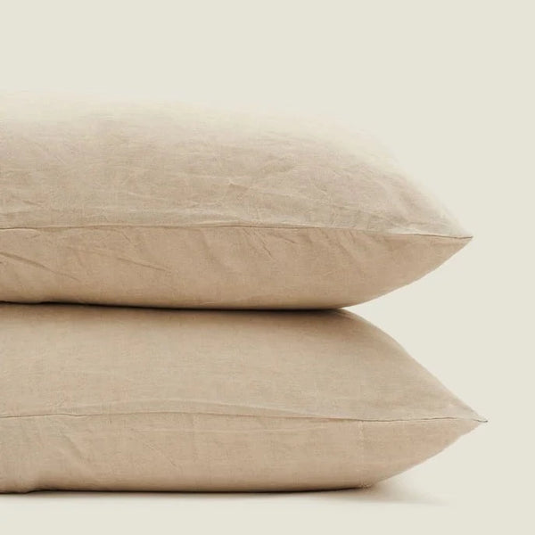 NEW GOTS French Linen King Pillowcases