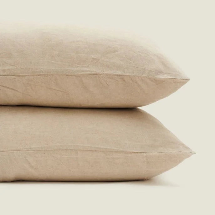 NEW GOTS French Linen Standard Pillowcases