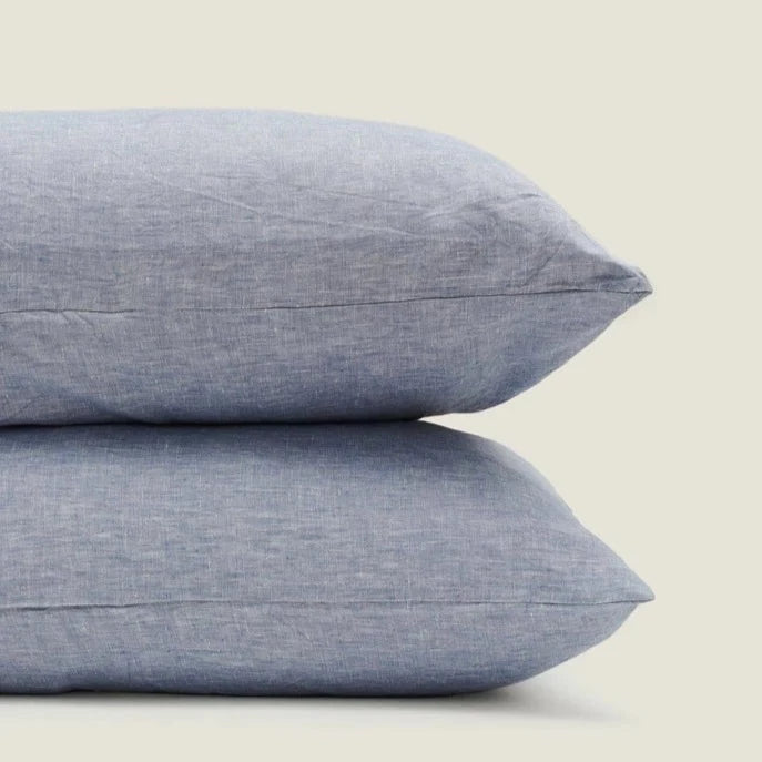 NEW GOTS French Linen King Pillowcases