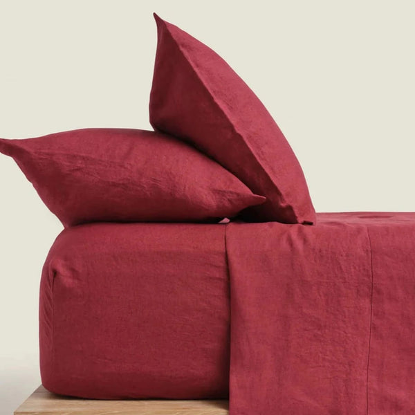 Organic French Linen Fitted Sheet