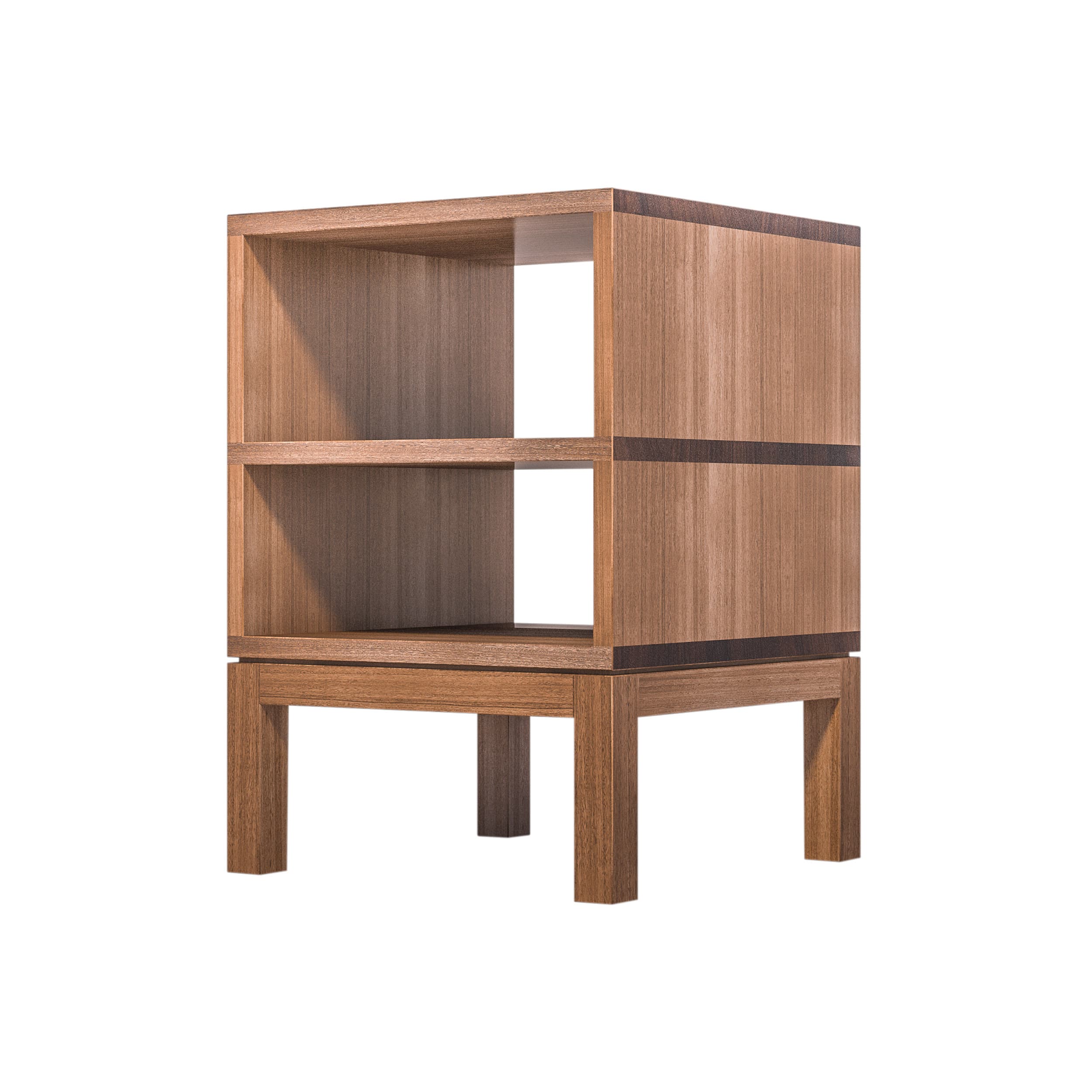 Huey Double Timber Bedside Table