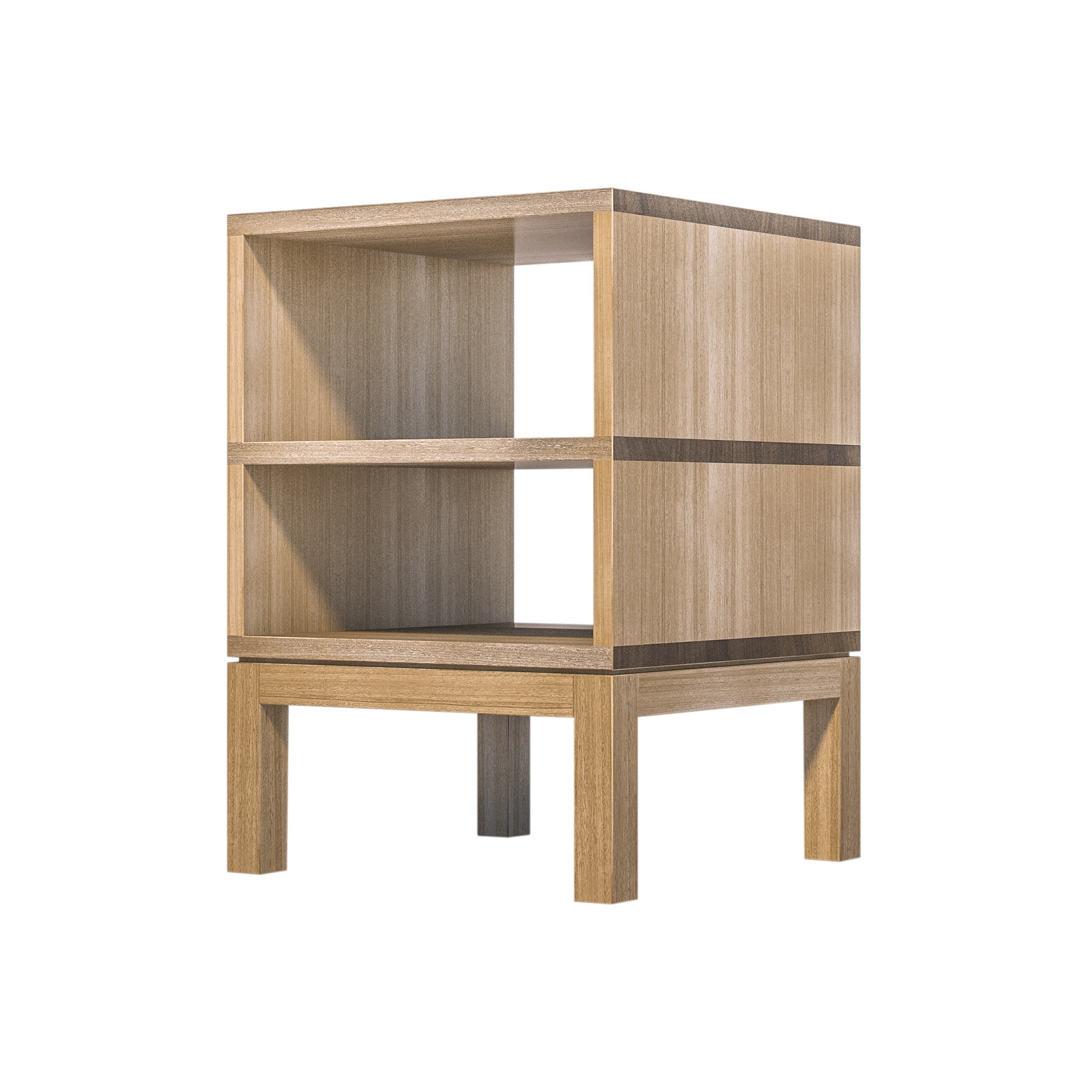 Huey Double Timber Bedside Table
