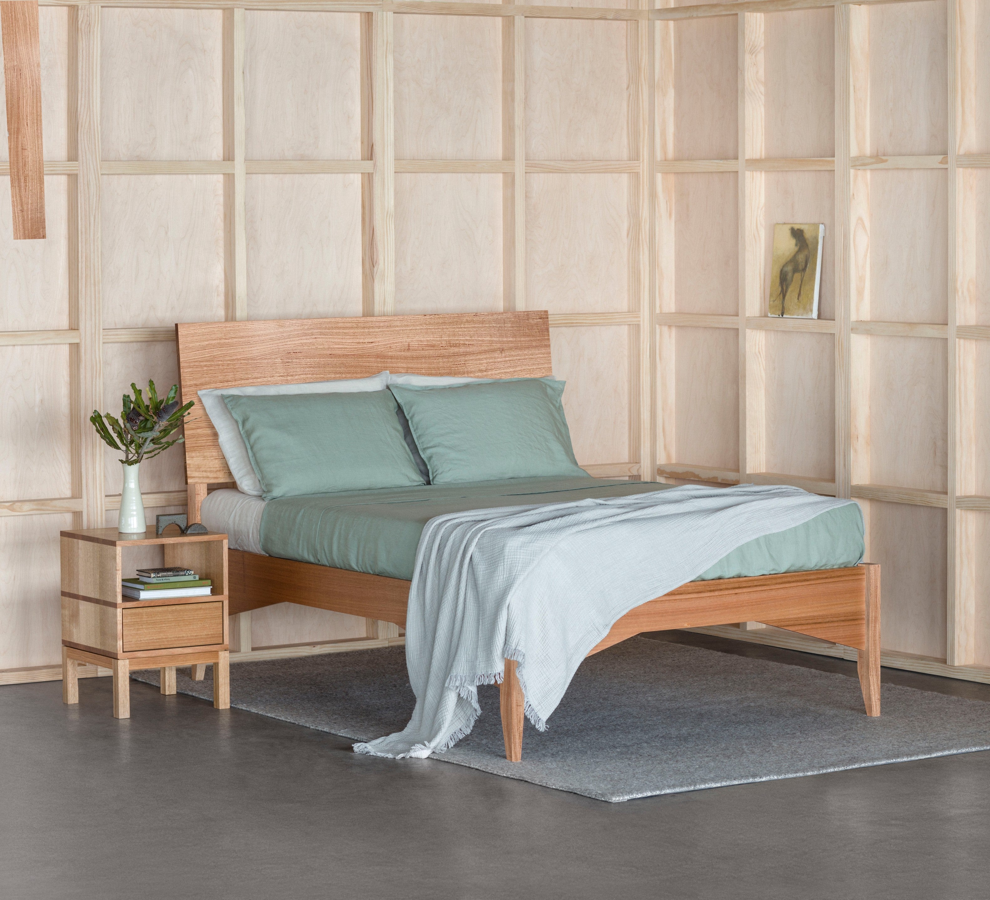 Archie with Headboard Timber Bed Frame