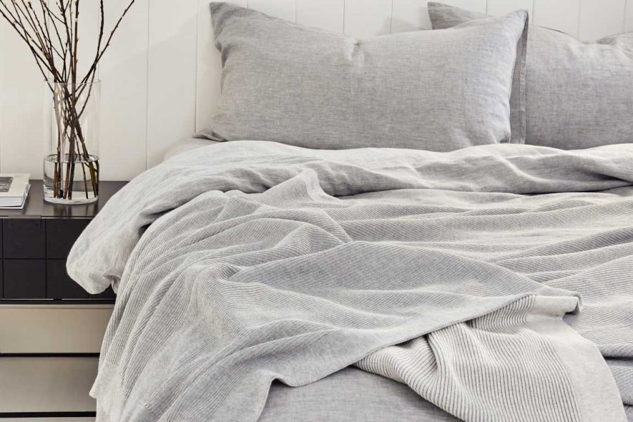Luxury Reversible Rib Throw - Angora & Merino Wool