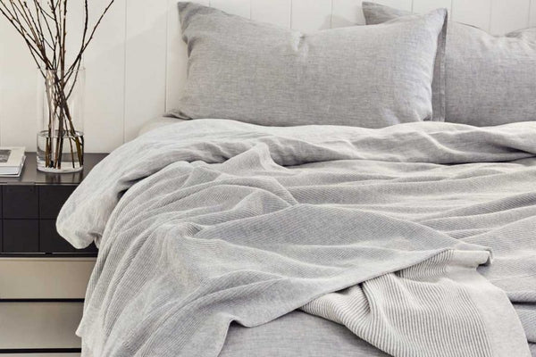 Luxury Reversible Rib Throw - Angora & Merino Wool