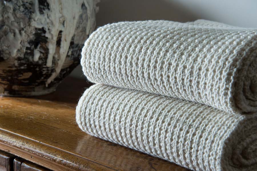 Luxury Chunky Box Throw - Angora & Merino Wool